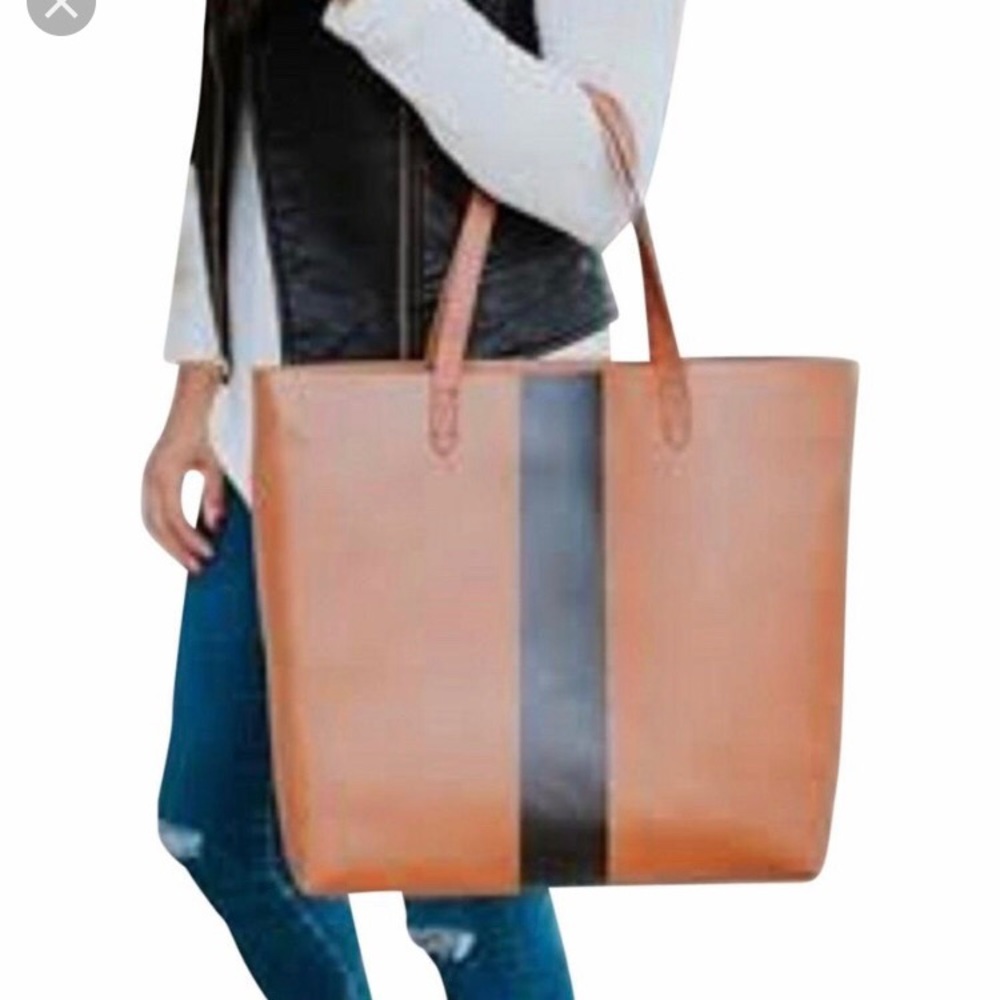 Madewell Paintstripe Transport Tote - Picture 1 of 8